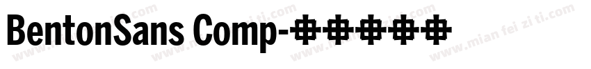 BentonSans Comp字体转换